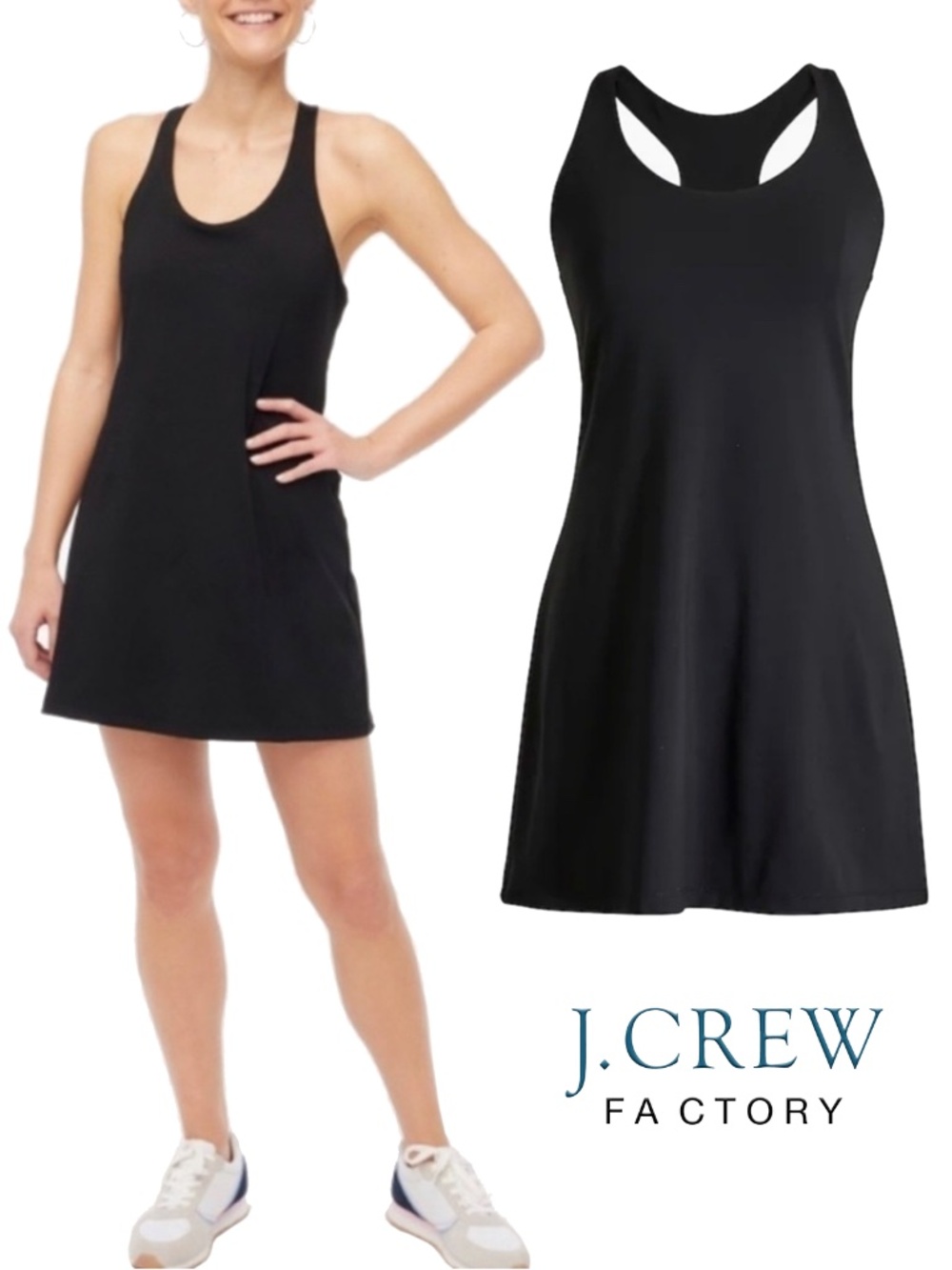 J. Crew Factory Racerback Active Dress Fitness Athletic Golf Tennis Shorts Skort